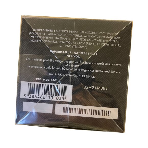 New MONTBLANC Explorer Eau de Parfum - Woody Leathery Aromatic 3.3oz - Picture 2 of 4
